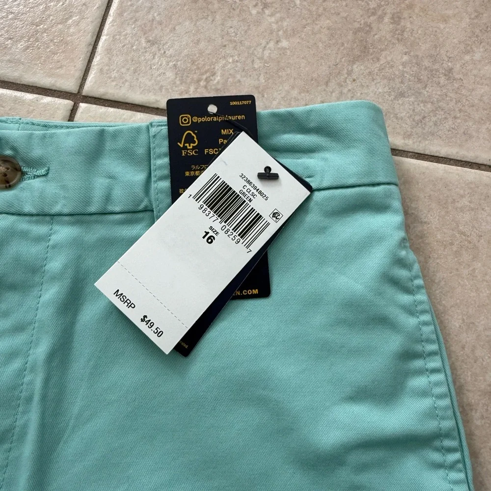Polo Ralph Lauren blue Boys shorts nwt size 16 - Picture 4 of 4